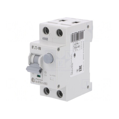 Întrerupător RCBO 16A 30mA 1P+N 230V IP20 | Electronic-mag.ro | Componente Electronice
