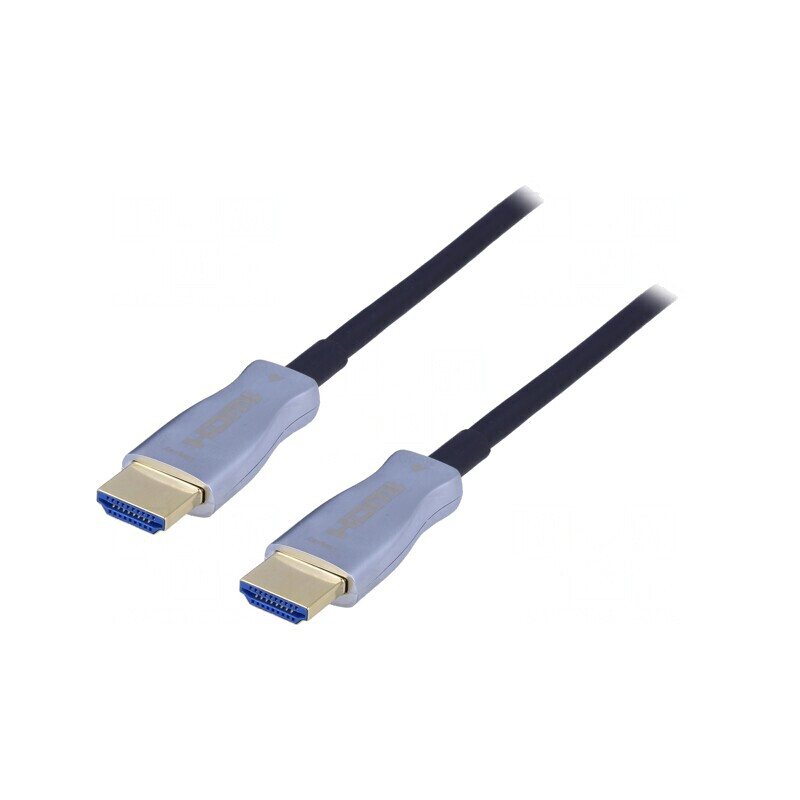 Cablu HDMI 2.0 Optic 20m Negru | Electronic-mag.ro | Componente Electronice