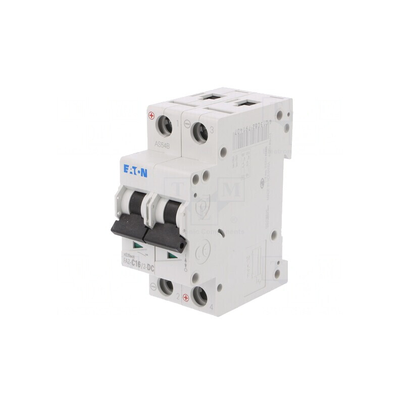 Întrerupător Supracurent 250VDC 16A 2 Poli C | Electronic-mag.ro | Componente Electronice