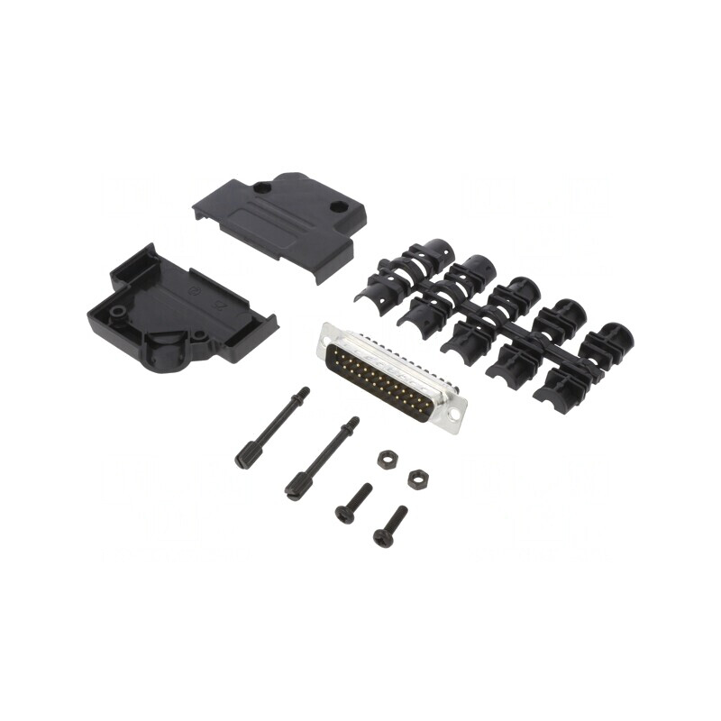 Conector D-Sub 25 Pin tată unghi 45° cu terminal șurub pe cablu | Electronic-mag.ro | Componente Electronice Conector D-Sub 25 Pin tată unghi 45° cu terminal șurub pe cablu | Electronic-mag.ro | Componente Electronice