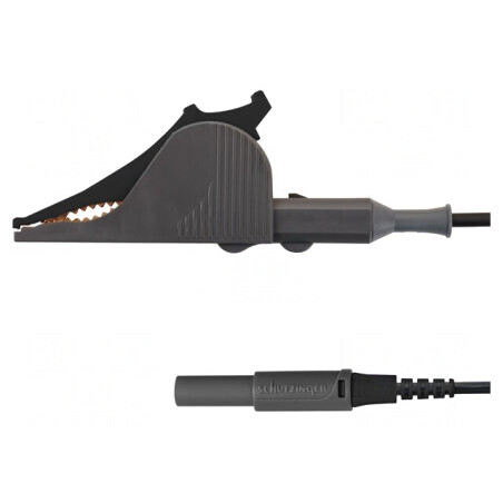 Cablu Kelvin 60VDC 10A 1,5m Aurit Negru | Electronic-mag.ro | Componente Electronice