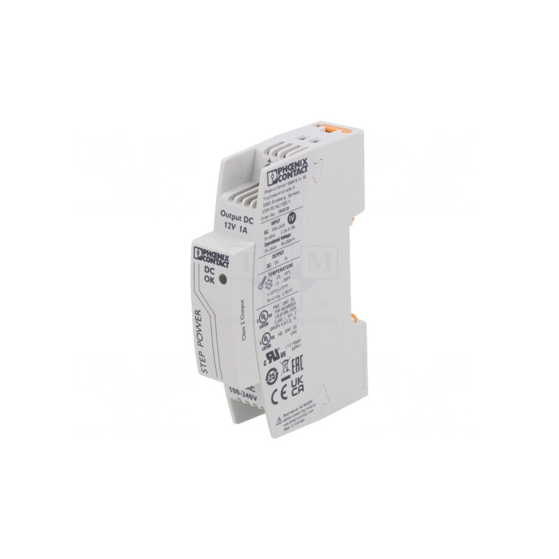 Alimentator pulsatoriu pentru șină DIN 12W 12V 1A IP20 | Electronic-mag.ro | Componente Electronice