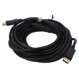 Cablu DisplayPort 1.2 cu Amplificator 10m Negru | Electronic-mag.ro | Componente Electronice