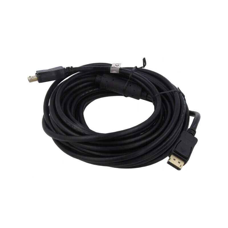 Cablu DisplayPort 1.2 cu Amplificator 10m Negru | Electronic-mag.ro | Componente Electronice