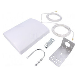 Antena SMA Albă 700-3800MHz 3m 14dBi | Electronic-mag.ro | Componente Electronice
