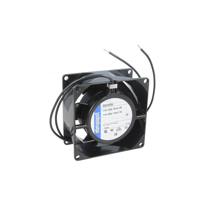 Ventilator AC Axial 115V 80x80x38mm 61m3/h 34dBA 60Hz | Electronic-mag.ro | Componente Electronice