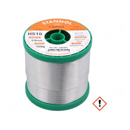 Sârmă de lipit fără plumb 0,8mm 0,5kg HS10 | Electronic-mag.ro | Componente Electronice