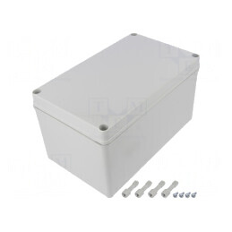 Carcasă Universală Gri 140x230x125mm IK08 PC MH 125 G | Electronic-mag.ro | Componente Electronice
