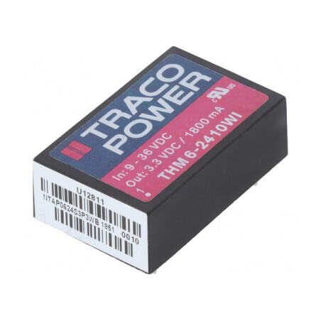Convertor DC/DC 6W 9-36V la 3.3V 1800mA DIP24 | Electronic-mag.ro | Componente Electronice