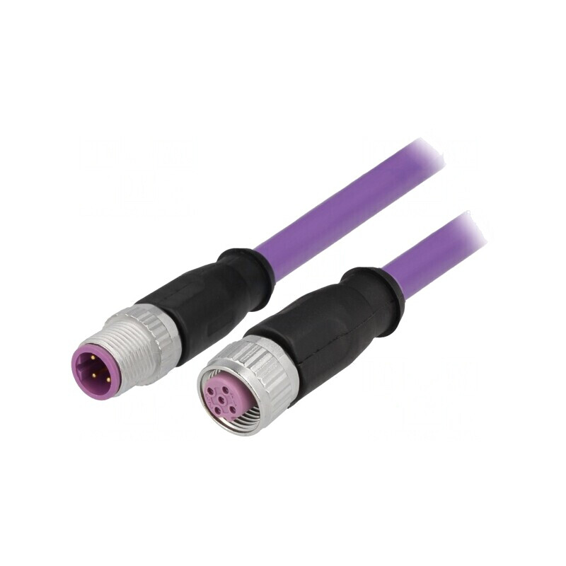 Cablu Senzori Automatizări M12-M12 2m | Electronic-mag.ro | Componente Electronice