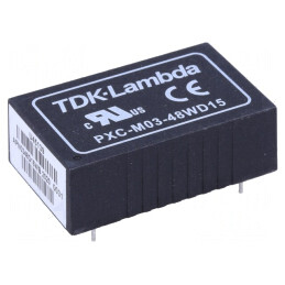 Convertor DC/DC 3W 18-75V la 15V/-15V THT | Electronic-mag.ro | Componente Electronice