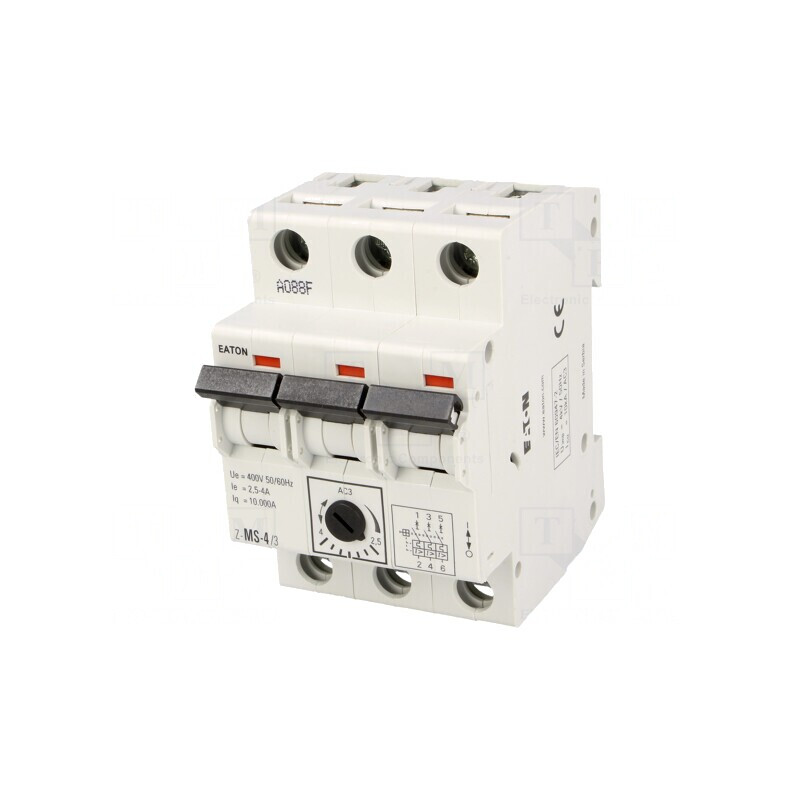 Întrerupător Motor 1,5kW 220-440V pentru Șină DIN IP20 | Electronic-mag.ro | Componente Electronice