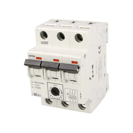 Întrerupător Motor 1,5kW 220-440V pentru Șină DIN IP20 | Electronic-mag.ro | Componente Electronice