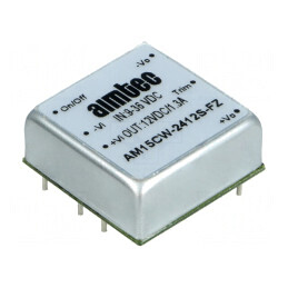 Convertor DC/DC 15W 9-36V la 12V 1.3A AM15CW-2412S-FZ | Electronic-mag.ro | Componente Electronice