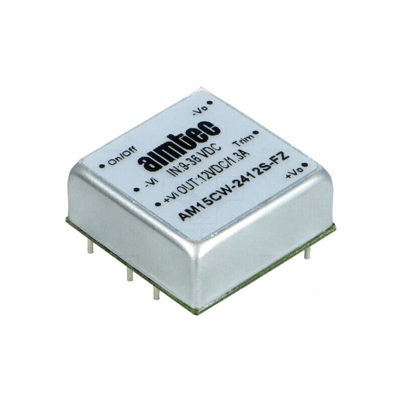 Convertor DC/DC 15W 9-36V la 12V 1.3A AM15CW-2412S-FZ | Electronic-mag.ro | Componente Electronice