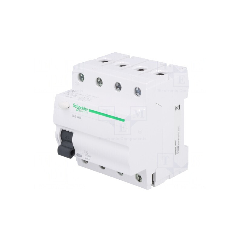 Întrerupător Diferenţial 40A 300mA 4 Poli 400VAC | Electronic-mag.ro | Componente Electronice