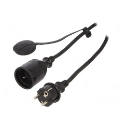 Prelungitor alimentare 30m 16A negru | Electronic-mag.ro | Componente Electronice