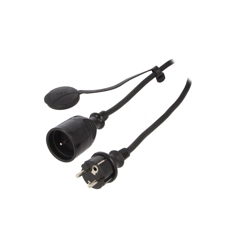 Prelungitor alimentare 30m 16A negru | Electronic-mag.ro | Componente Electronice