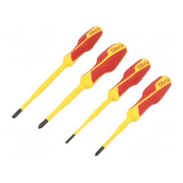 Set Șurubelnițe Izolate Slim 4 Buc. Phillips și Plată | Electronic-mag.ro | Componente Electronice