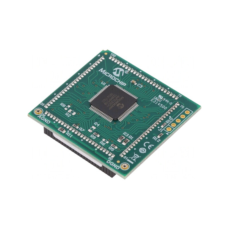 Microchip Soclu Pini DSPIC33CH128MP508 Placă Prototip MA330039