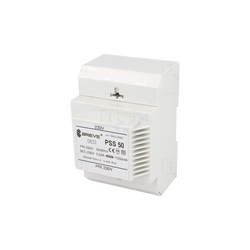 Transformator Alimentare 50VA 230VAC pentru Șină DIN | Electronic-mag.ro | Componente Electronice Transformator Alimentare 50VA 230VAC pentru Șină DIN | Electronic-mag.ro | Componente Electronice