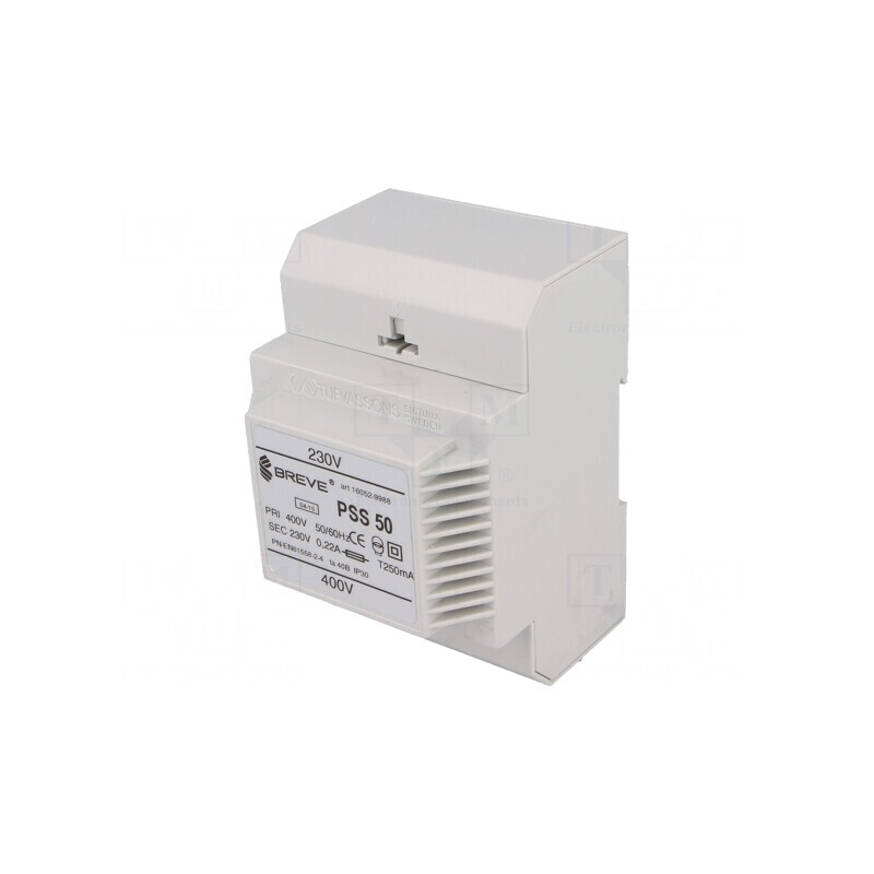 Transformator alimentare 50VA 400V-230V șină DIN | Electronic-mag.ro | Componente Electronice