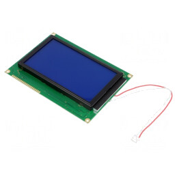 Afișaj LCD Grafic 240x128 STN Negativ Albastru LED 20 PIN