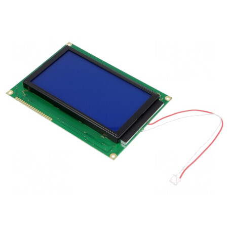 Afișaj LCD Grafic 240x128 STN Negativ Albastru LED 20 PIN | Electronic-mag.ro | Componente Electronice