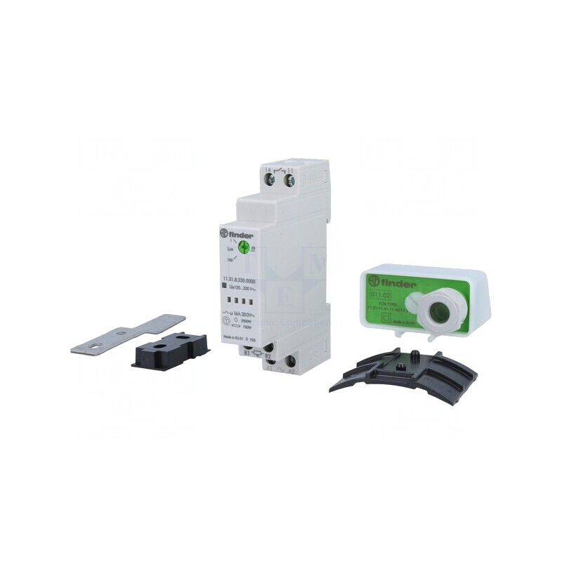 Întrerupător crepuscular pentru şină DIN 230VAC IP20 | Electronic-mag.ro | Componente Electronice
