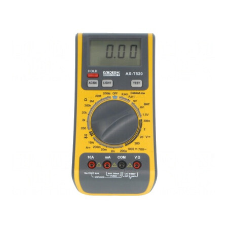 Multimetru digital LCD 3,5 cifre AX-T520 | Electronic-mag.ro | Componente Electronice