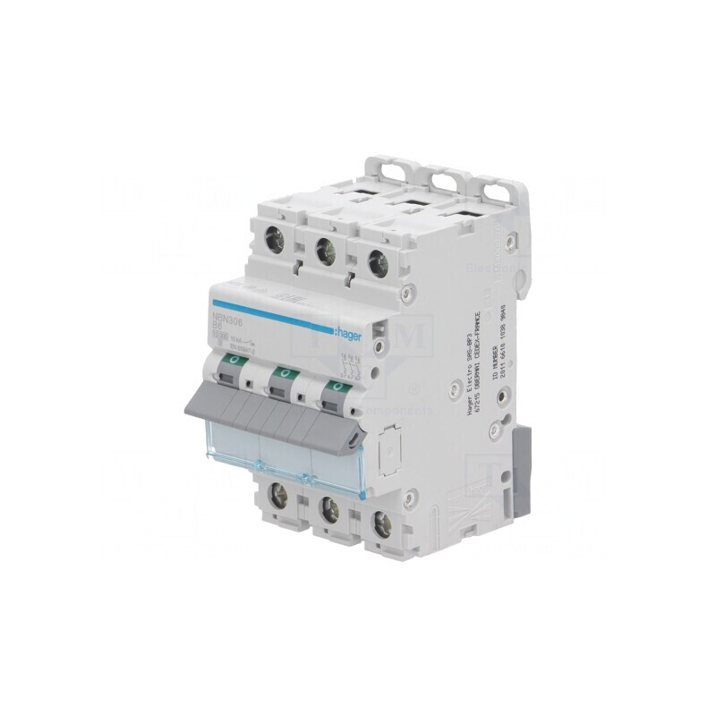 Întrerupător Supracurent 6A 3 Poli 10kA 230/400VAC | Electronic-mag.ro | Componente Electronice