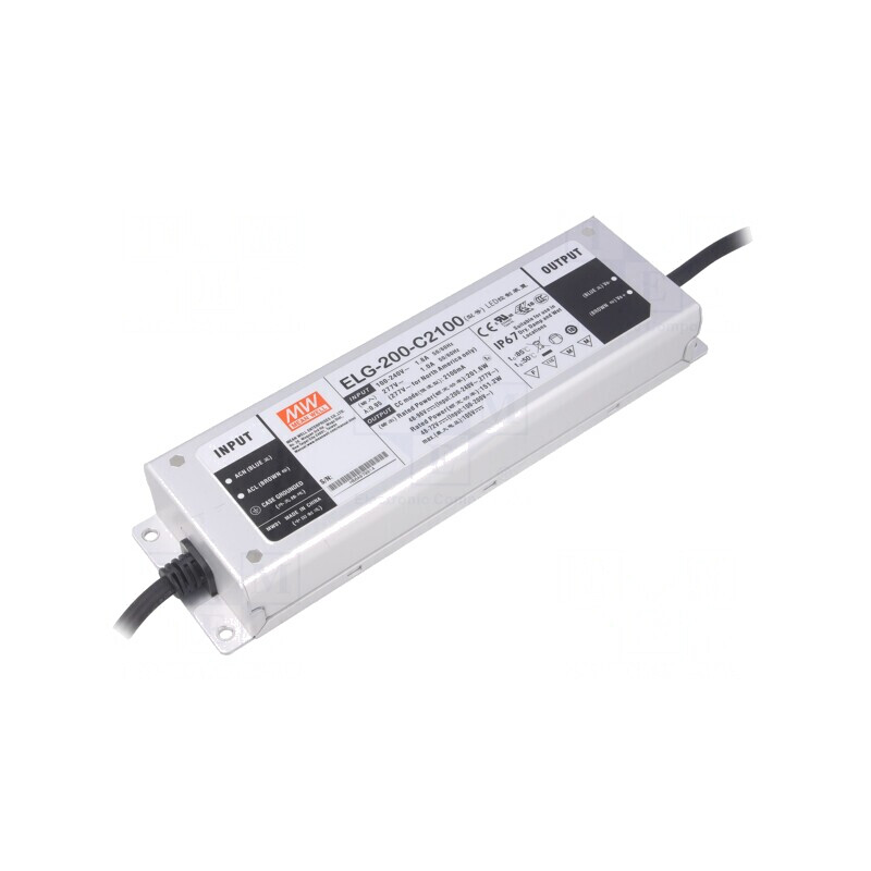 Alimentator LED 201,6W 48-96VDC 2100mA 100-305VAC | Electronic-mag.ro | Componente Electronice Alimentator LED 201,6W 48-96VDC 2100mA 100-305VAC | Electronic-mag.ro | Componente Electronice
