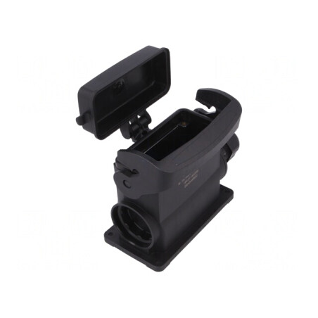Carcasă pentru conectori HDC Han-Eco B 16B drept | Electronic-mag.ro | Componente Electronice