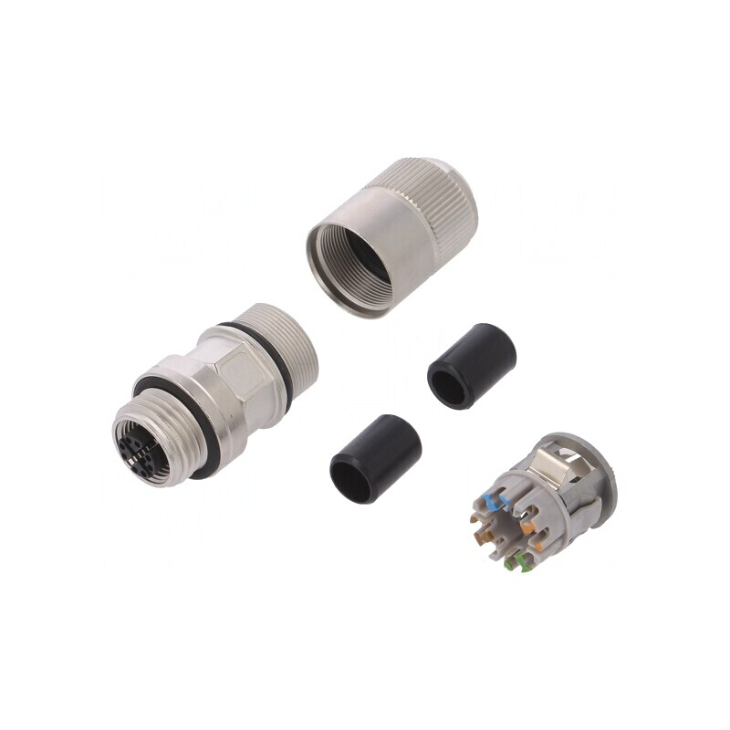 Mufă M12 8-PIN Mamă IP67 IDC Drept | Electronic-mag.ro | Componente Electronice