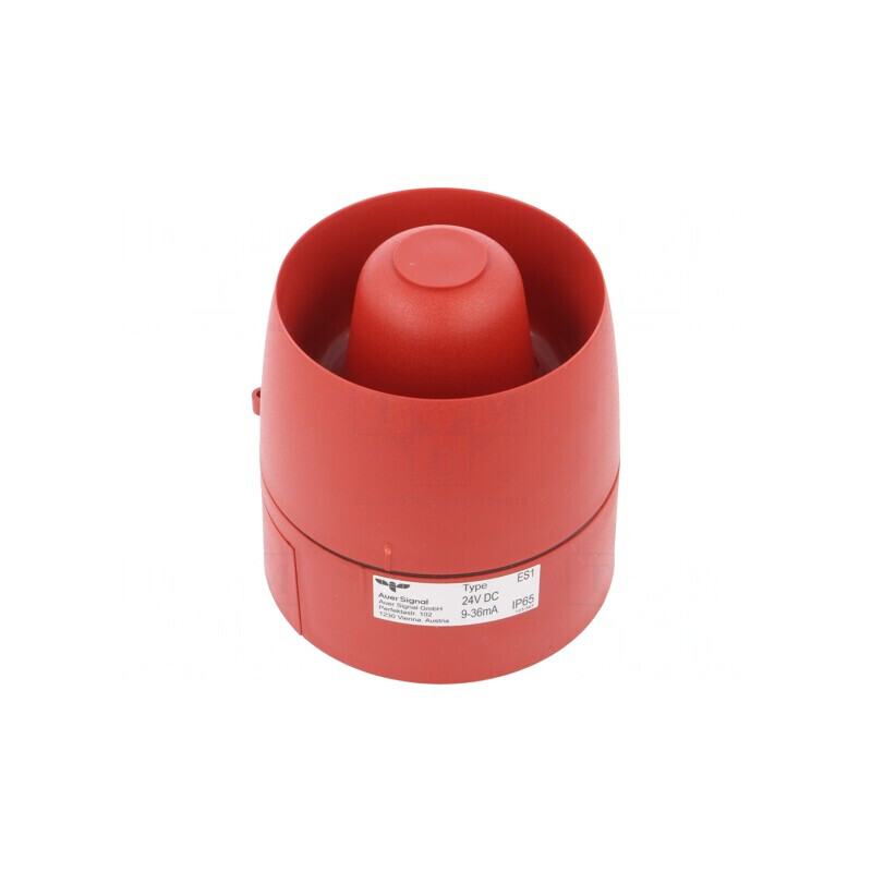 Semnalizator acustic roșu 24VDC 106dB IP65 | Electronic-mag.ro | Componente Electronice