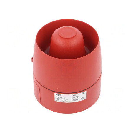 Semnalizator acustic roșu 24VDC 106dB IP65 | Electronic-mag.ro | Componente Electronice