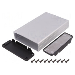 Carcasă aluminiu naturală 104x160x32mm | Electronic-mag.ro | Componente Electronice