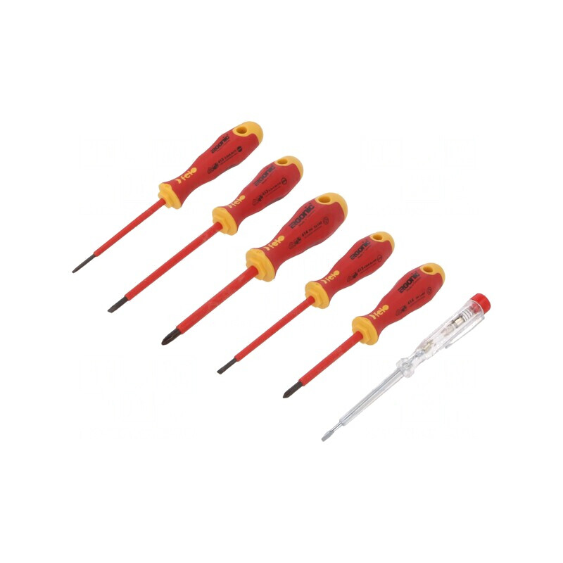 Set Șurubelnițe Izolate ERGONIC 5 Bucăți | Electronic-mag.ro | Componente Electronice
