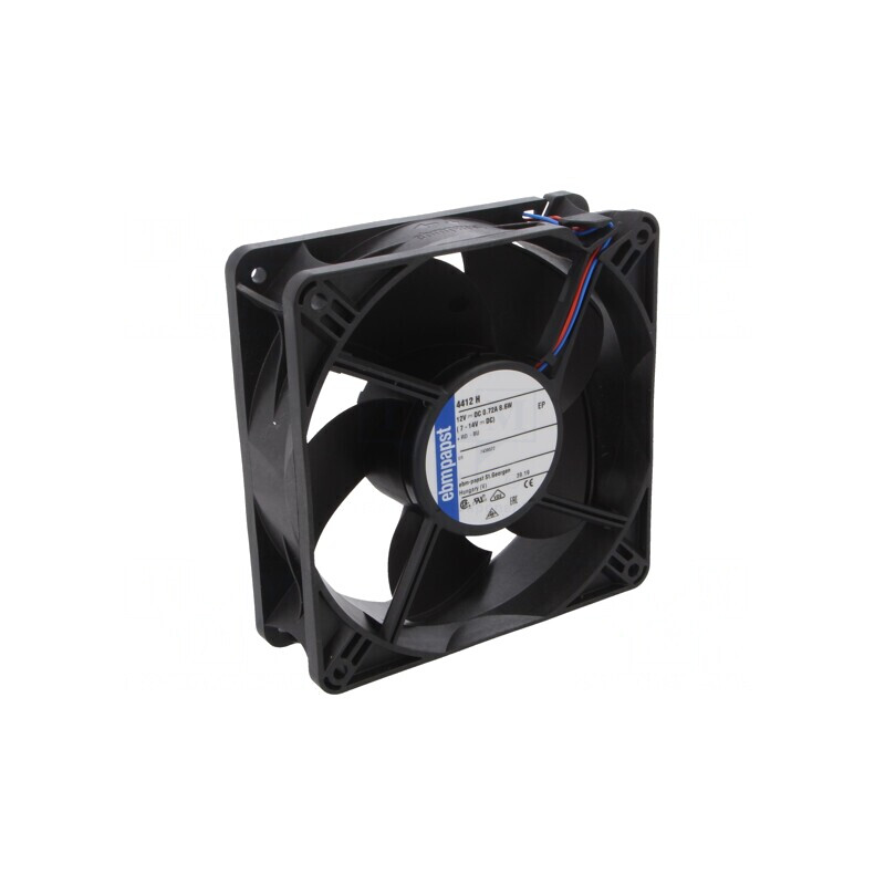 Ventilator axial 12V 119x119x38mm 240m3/h 50dBA cu bilă | Electronic-mag.ro | Componente Electronice