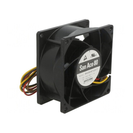 Ventilator axial DC 24V 80x80x38mm 222m3/h 69dBA | Electronic-mag.ro | Componente Electronice