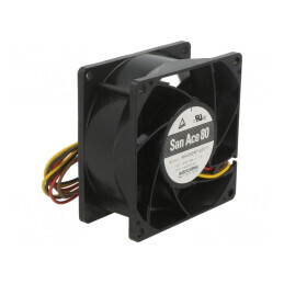 Ventilator axial DC 24V 80x80x38mm 222m3/h 69dBA | Electronic-mag.ro | Componente Electronice