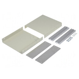 Carcasă Aluminiu cu Panou 1402 180x185x61mm | Electronic-mag.ro | Componente Electronice