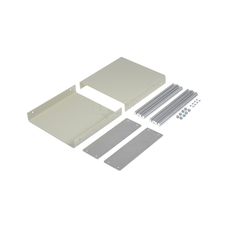 Carcasă Aluminiu cu Panou 1402 180x185x61mm | Electronic-mag.ro | Componente Electronice