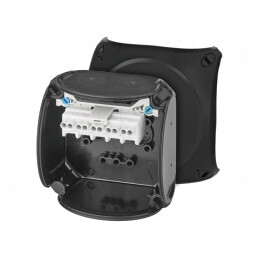 Cutie de Conexiuni IP66 Neagră 93x93x62mm | Electronic-mag.ro | Componente Electronice
