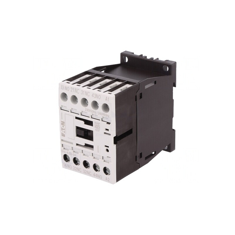 Contactor 4P NO/NC 230VAC 4A DIN DILA-22-EA | Electronic-mag.ro | Componente Electronice