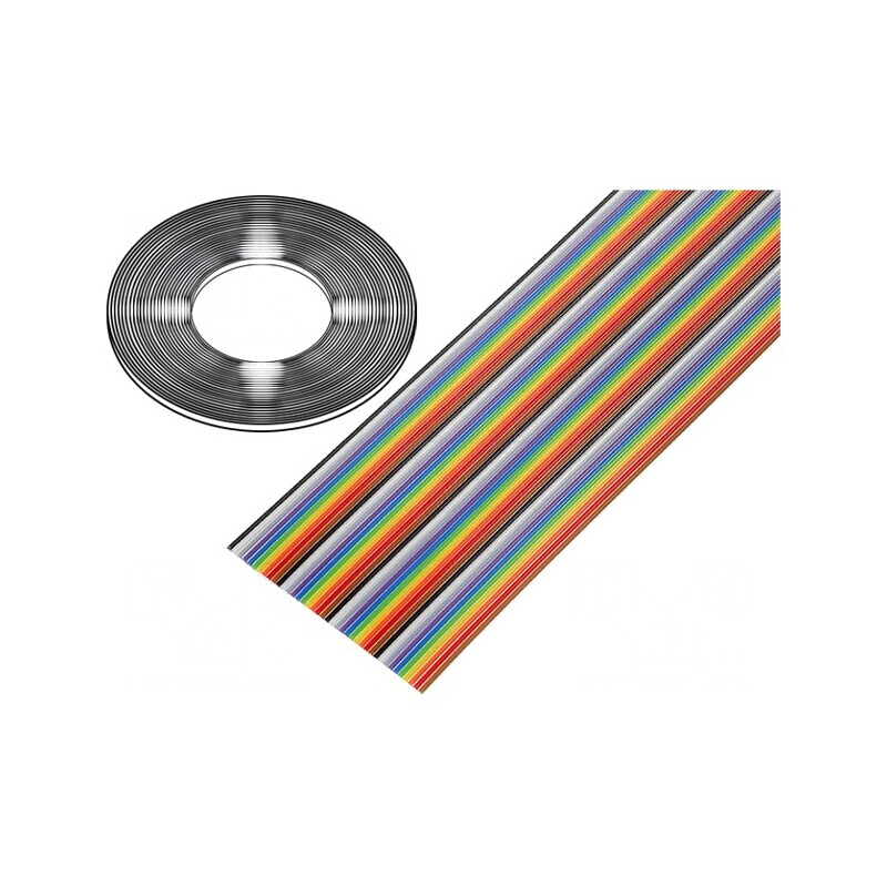 Cablu bandă 40 pini 28AWG 1.27mm PVC neecranat | Electronic-mag.ro | Componente Electronice
