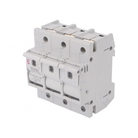 Separator cu Fuzibil D02 63A 400VAC 3 Poli pentru Șină DIN | Electronic-mag.ro | Componente Electronice
