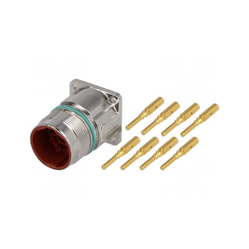 Conector M23 Soclu PIN 8 Tată Crimpat Drept Ecranat | Electronic-mag.ro | Componente Electronice Conector M23 Soclu PIN 8 Tată Crimpat Drept Ecranat | Electronic-mag.ro | Componente Electronice