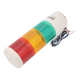 Coloană de semnalizare LED roșu/ambră/verde 24V | Electronic-mag.ro | Componente Electronice