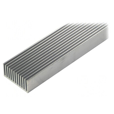 Radiator extrudat cu aripioare naturale 1000mm x 45mm | Electronic-mag.ro | Componente Electronice